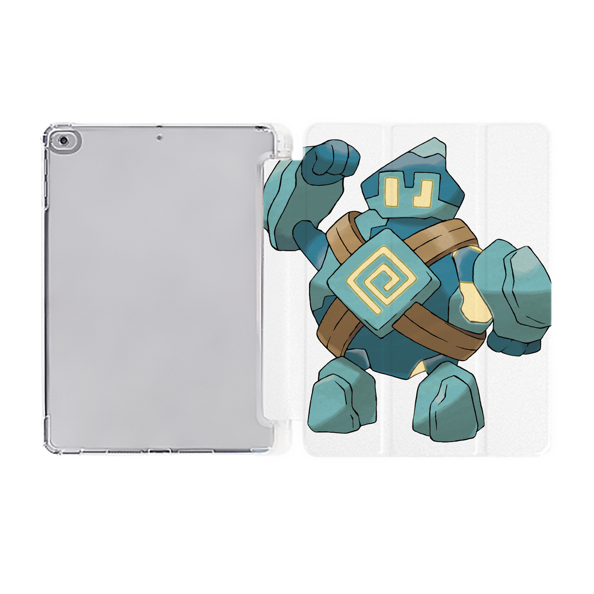 （画像用） ポケットモンスター Pokémon IPad ケース ペン収納付き 三つ折りスタンド PUレザー×シリコン 対応機種9.5/10.5/10.9インチ